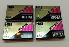 Maxell XR-Metal Hi8 Digital 8 Videotape Lot of  4  New Sealed