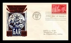 US COVER GRAND ARMY OF REPUBLIC FDC SCOTT 985 KEN BOLL CACHET CRAFT