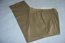 Jos. A. Bank Executive Collection  Pants, Beige, Pleats, 37 Reg Wool