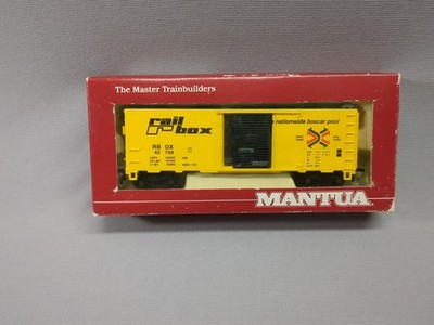 HO scale Mantua  # 734-231,  RAILBOX  Heavy 41  Steel Box Car     RBOX 42757