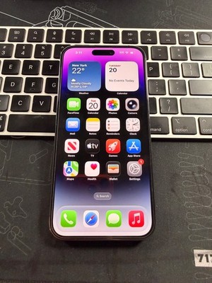 Apple iPhone 14 Pro Max, 128 GB, Purple, T-Mobile, Metro PCS, Mint Mo. 100 Batte