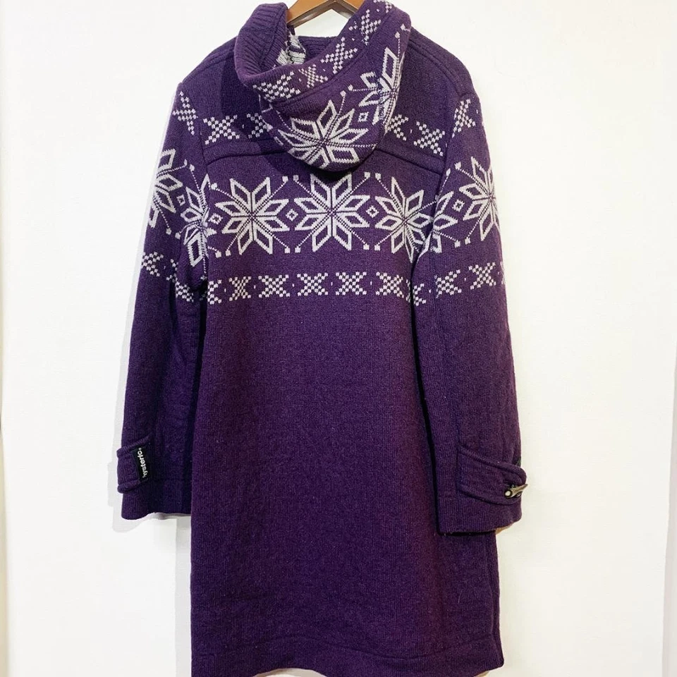 Abrigo de Lona Tejido Hystérico Glamour Patrón de Nieve S Prendas Exteriores Usadas De Colección Foto 2 de 4