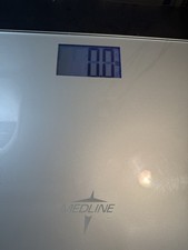Medline Digital Glass Bathroom Scale MDR440FD 440 lb Capacity Tested