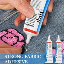 3pcs60ml Fabric Glue Transparent Quick-Dry Multipurpose Waterproof Sewing Repair