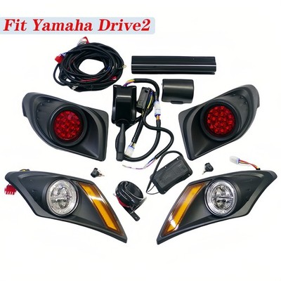 Golf Cart Deluxe Street Legal LED Light Kit Fit For Yamaha Drive2 2017-Up