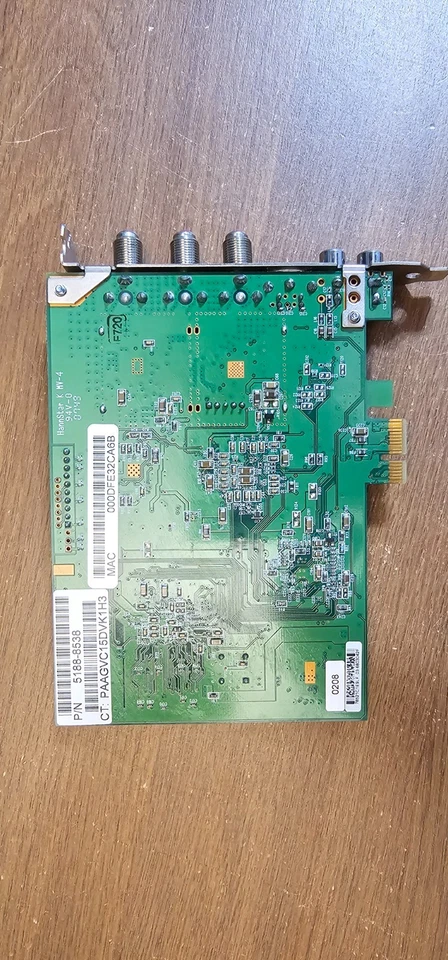 Hauppauge WinTV-HVR-1800 5188-8538 Analog- Digital PCIe Tuner - Image 2 of 3