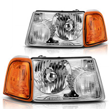 Dwvo Headlights Assembly Compatible 2001-2011 Ford Ranger Headlamp Replacement