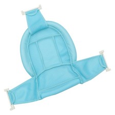 Tappetino Vasca da Bagno Neonato 2 Pezzi Riutilizzabile Sedile Neonato Supporto Cuscino Antiscivolo Blu Cielo