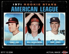 1971 Topps #559 Terry Cox AL Rookies - Pitchers 1.5 - FAIR