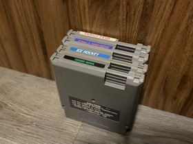 Nintendo NES 4-Game Lot - Tecmo Bowl, Ice Hockey, Turbo Racing, Family Feud