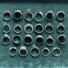 Lot of 23 Vintage to Modern Sterling Silver 925 Rings Scrap or Wear 103.14 Grams