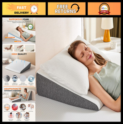 7.5'' Wedge Pillow for Sleep Apnea, Neck Pain Relief, Post Surgery Support, Comfo