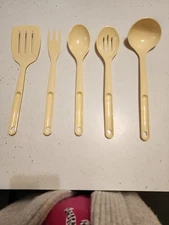 Tupperware Kitchen Utensil Lot Of 5 Spoon Spatula Ladle