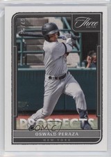 2022 Panini Three and Two Prospects 62/99 Oswald Peraza #P-20 0hw6