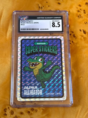 Alpha Alligator Super Sticker – VeeFriends /300 Blue 2025 | CGC 8.5