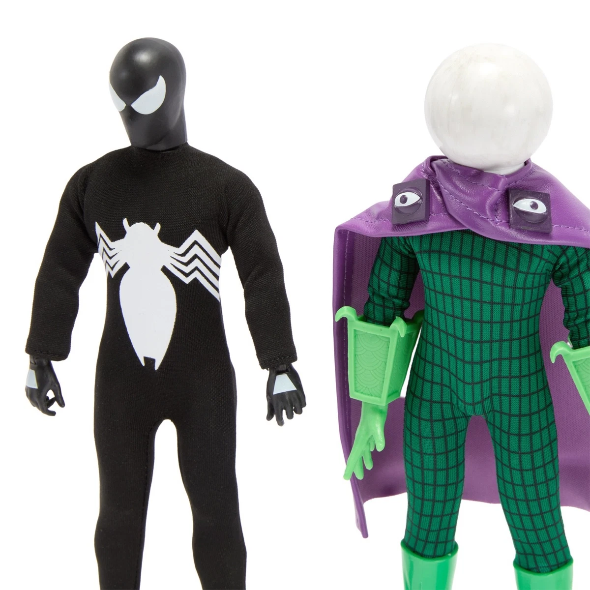 Spider-Man Mego 8" Figure Set 2 Symbiote Doc Ock Rhino Mysterio Disney Store NEW