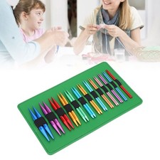 26PCS 10CM Circular Knitting Needles 3.0-10.MM Aluminum Interchangeable Needle