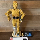 LEGO Star Wars C-3PO Buildable Droid Figure, Build and Display Model with C-3PO