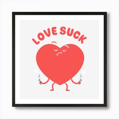Trend Love Suck Art Print Framed Wall Art Poster Canvas Print Picture