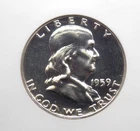 1959 Proof *FRANKLIN* Silver Half Dollar 50c NGC PF68 #020 ECC&C, Inc.