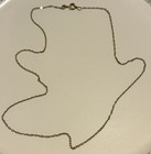 Vintage Signed CARLA 14K GF Yellow Gold Filled 1mm Chain Necklace 18”