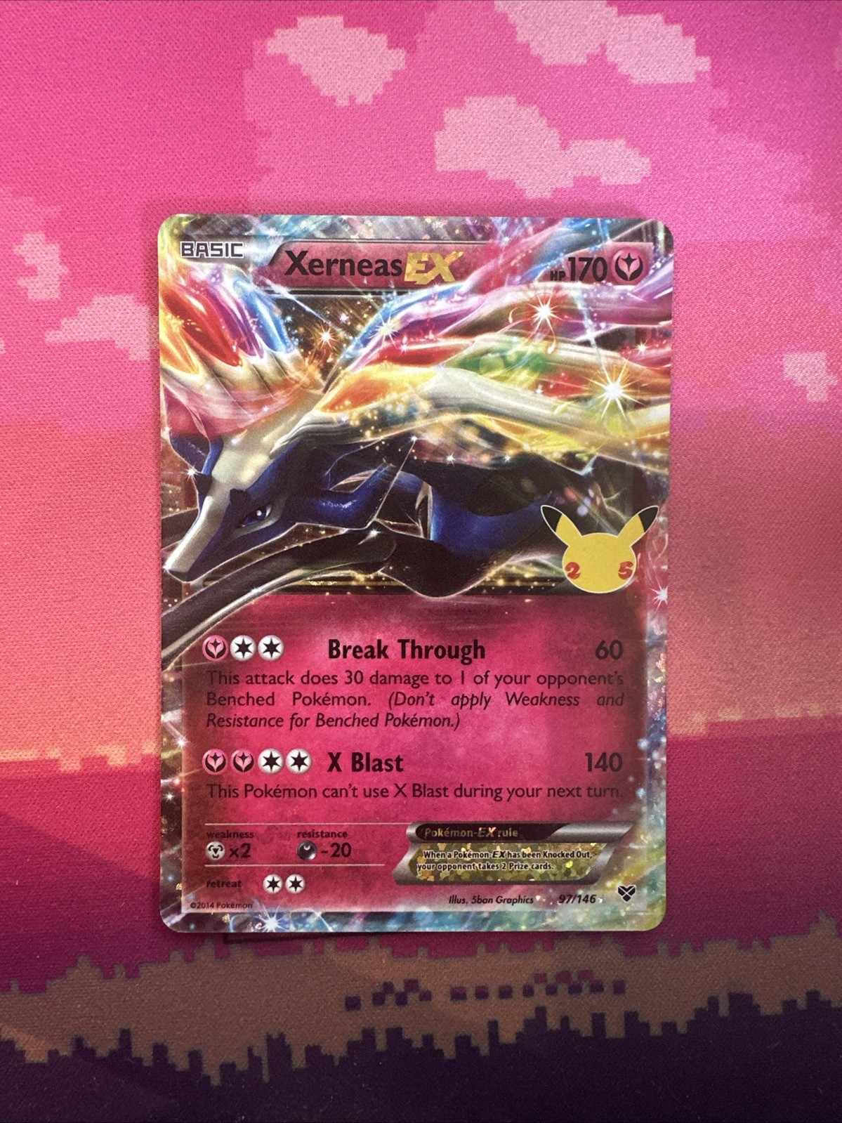 Pokemon Card Xerneas EX Celebrations 97/146 Near Mint