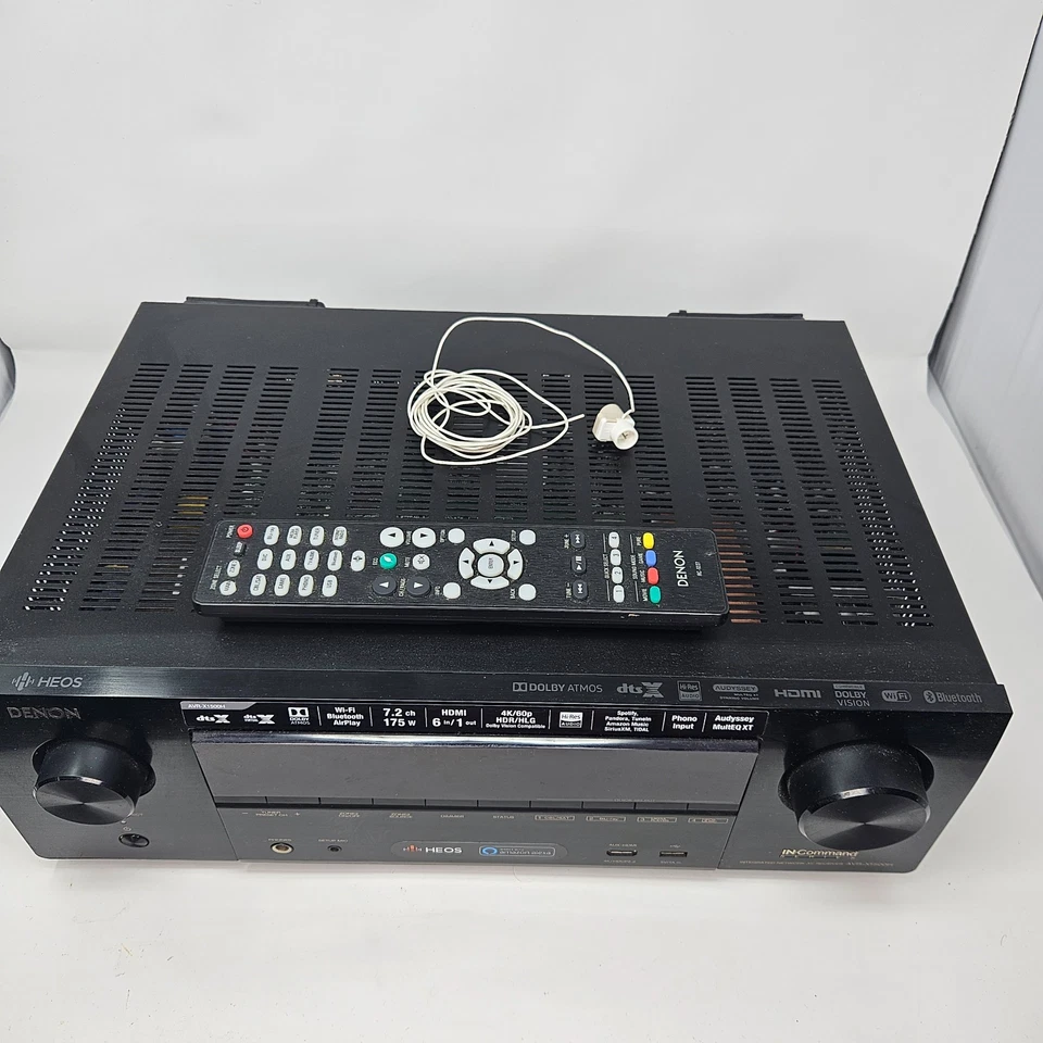 Denon AVR-X1500H 7.2 AV Receiver • No Sound • For Parts/Repair • As-Is - Image 3 of 4