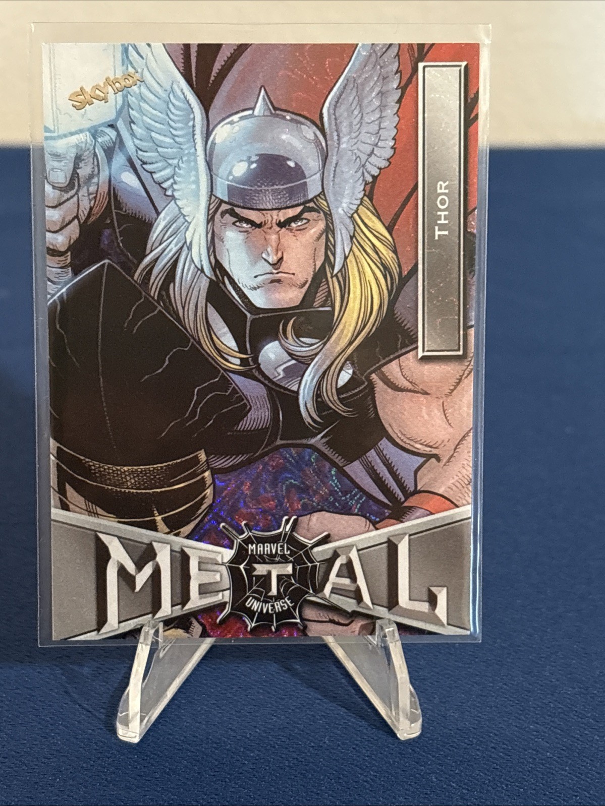 2022 Skybox Marvel Metal Universe Spider-Man Grandiose Parallel #89 Thor