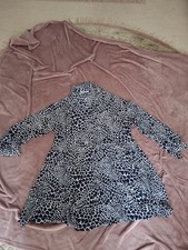 Tolles Koffer Kleid Only 38 Blauweiß