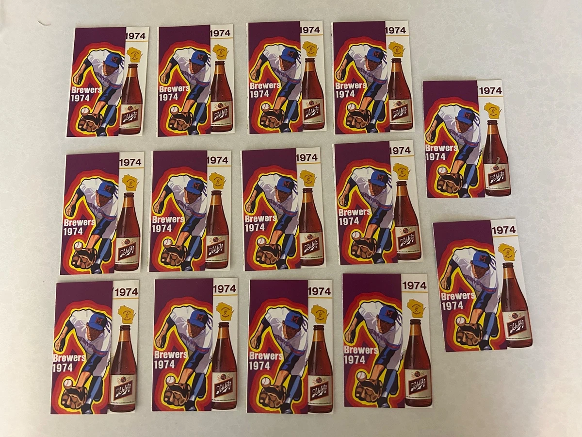 Milwaukee Brewers Baseball 1974 Vintage Sports Memorabilia for
