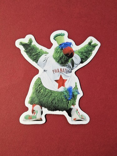3.5" Phillie Phanatic Die-Cut Vinyl Sticker Philadelphia Phillies Mascot
