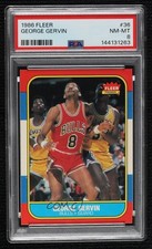 1986-87 Fleer George Gervin #36 PSA 8 HOF b5f