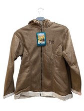 Bronte Jacket Excel Brown Ladies Zip Fleece Lined Hood & Tags 44" uk 16