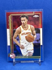 2025-26 Topps Chrome Basketball - Dyson Daniels Red White Blue Refractor Hawks 