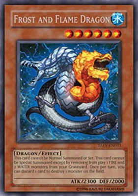 Yugioh! HP Frost and Flame Dragon - TAEV-EN033 - Secret Rare - 1st Edition Heavi