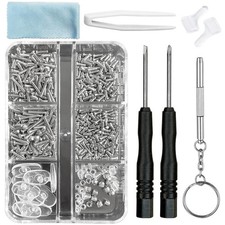 PTSLKHN Eyeglass Repair Kit with Screws, 15 Types Screws for Eyeglasses