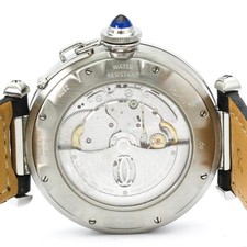 CARTIER Pasha 38 Grid Steel Automatic Mens Watch W3104055 Polished BF589383 6