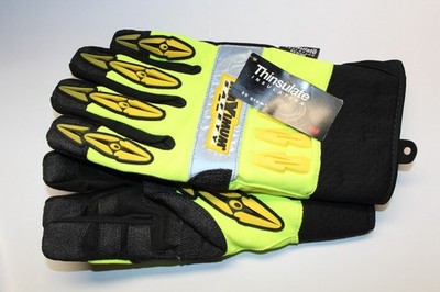 PIP 120-4070 Mad Max Thermo Thinsulate Hi-Vis All Purpose Work Gloves XL WORKMAN