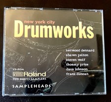 NYC DRUMWORKS Sampleheads ROLAND 700 Sample CD Set 1995-96