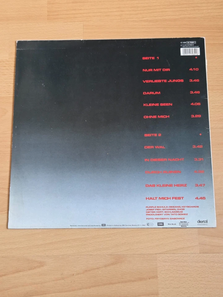 LP Purple Schulz - Verliebte Jungs EMI 1C 066 14 7034 1 Vinyl - Bild 2 von 4