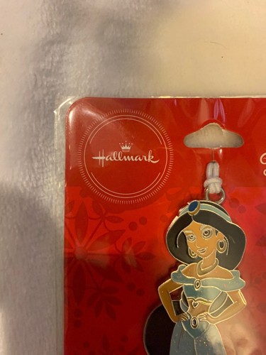 Hallmark Disney Princesa Jazmín Aladdin Árbol de Navidad Adorno Metal Nuevo - Imagen 4 de 5