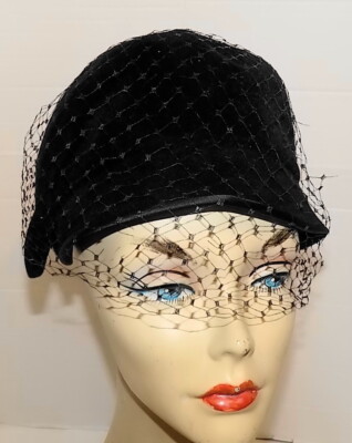 帽子 Vintage velours hat 80s Streetwear Velvet Velour River Club Golf Course