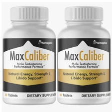 Max Caliber Supplement Male Performance Booster Pills For Men 2 Pack 120 Tablets