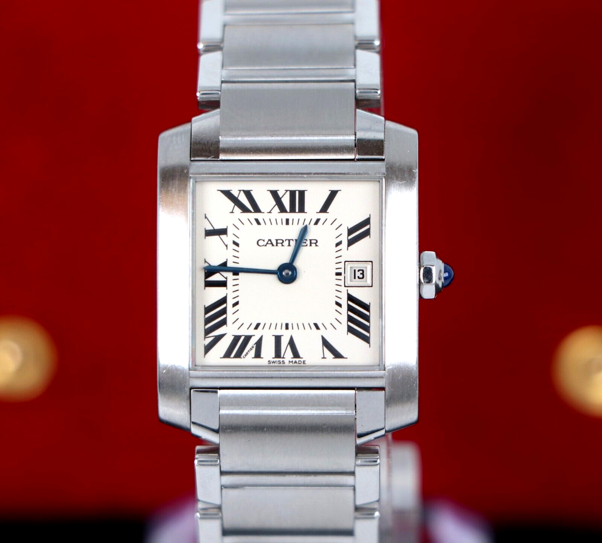 Ladies Cartier Tank Francaise Stainless Steel 25mm Midsize Quartz