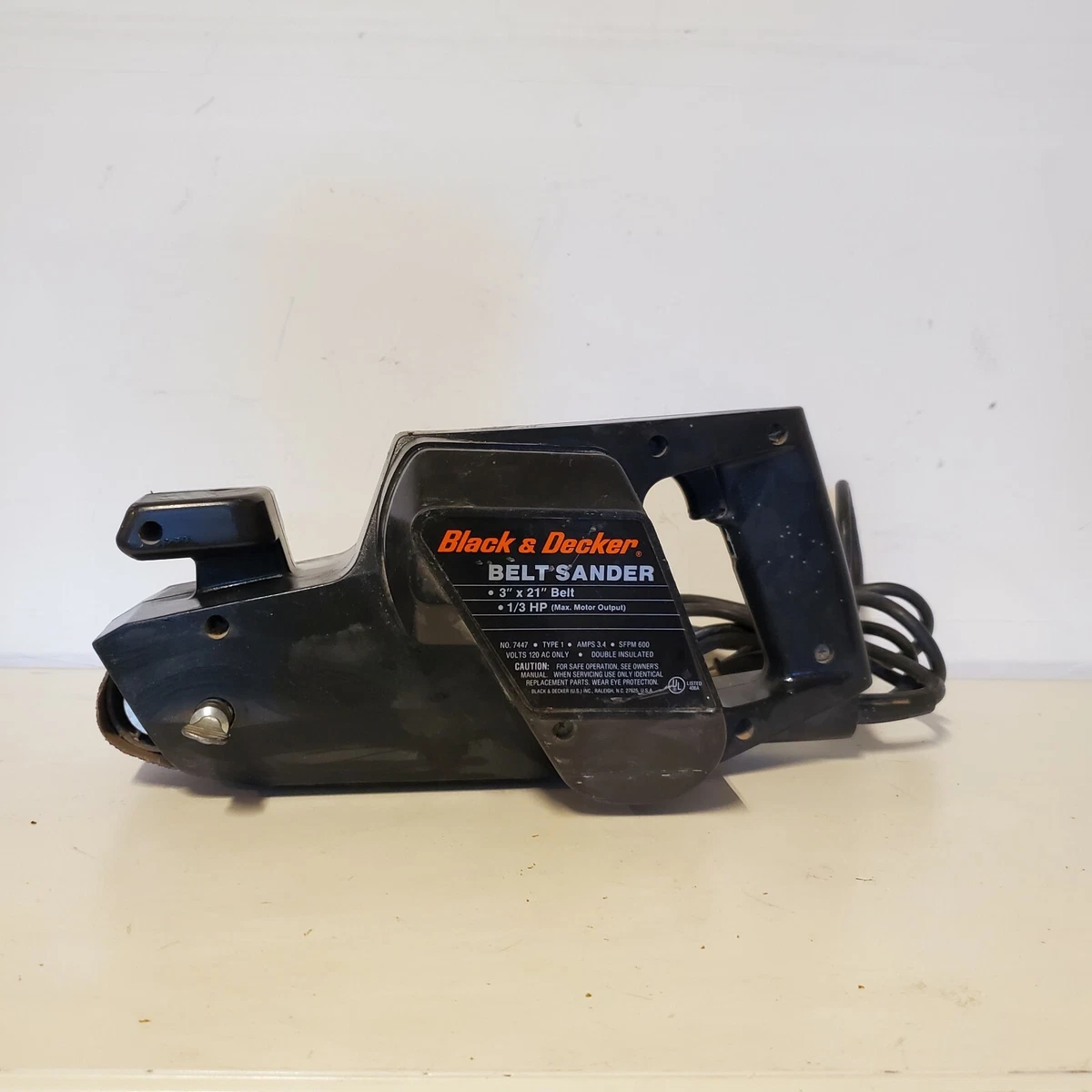 Vintage Black & Decker Belt Sander 3 by 21 Model 7447 LQQK!