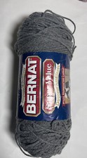 BERNAT - SUPER VALUE YARN 1 Balls. TRUE GREY. I Combine Shipping, See Detail