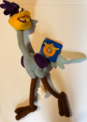 1997 Looney Tunes Road Runner Plush 14″ New With Tag Warner Bros