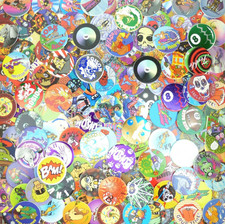 Lot Of 100 Pogs / Milk Caps + SLAMMER Random ...