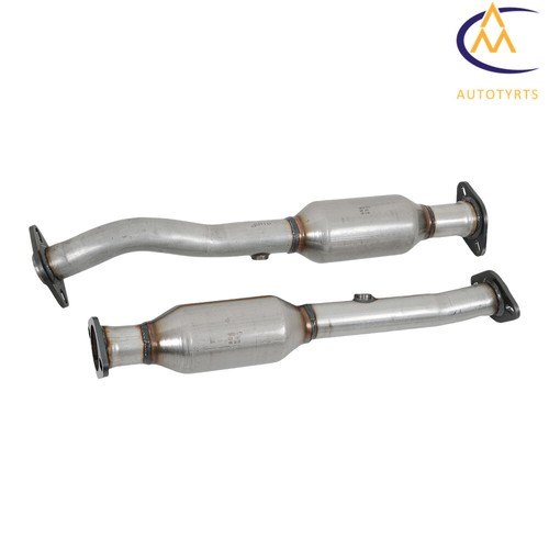 For 2004-2015 Nissan Titan 5.6L Manifold Catalytic Converters Front & Rear All 4 - Foto 5 di 16