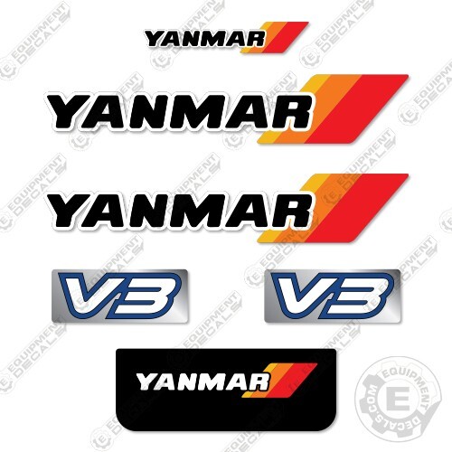 Fits Yanmar V3 5A Decal Wheel Loader Equipment Decals - 7 YEAR VINYL